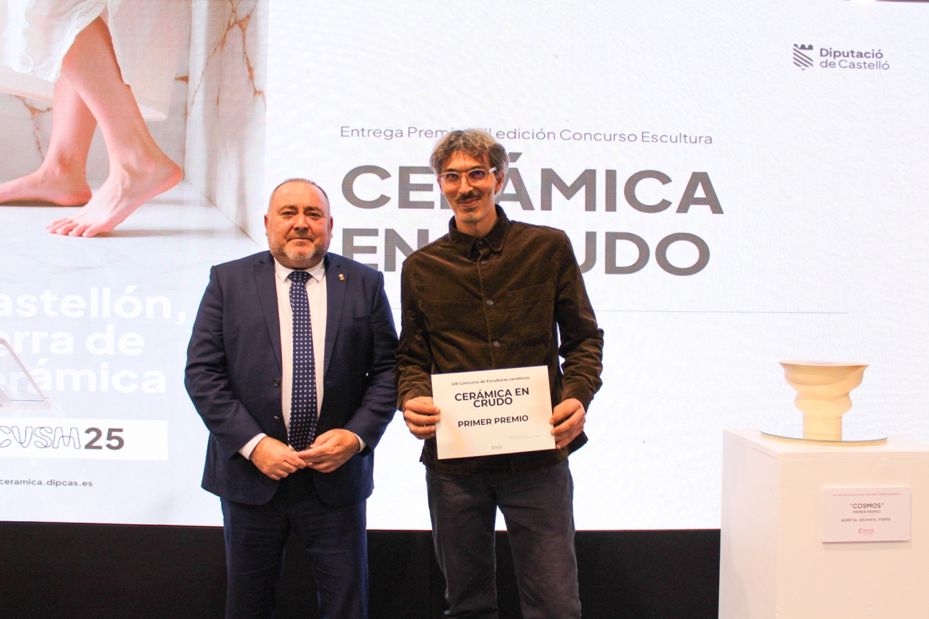 La Diputación de Castellón pone en valor el talento en la industria cerámica con la entrega del premio del VIII Concurso de Escultura Cerámica en Crudo