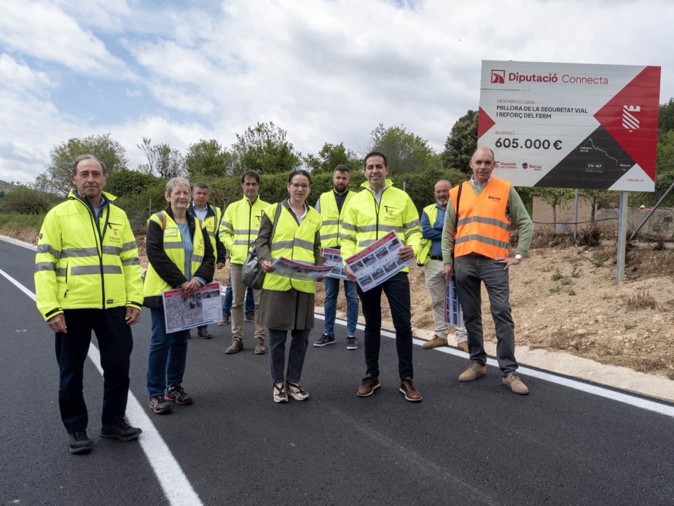 La Diputación de Castellón concluye la actuación de mejora de la CV-167 de Benassal a Vilafranca